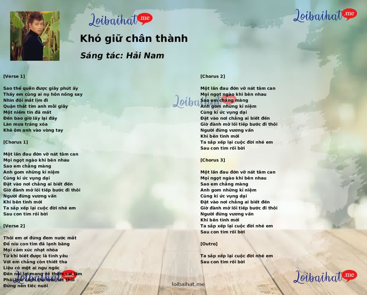 Khó giữ chân thành