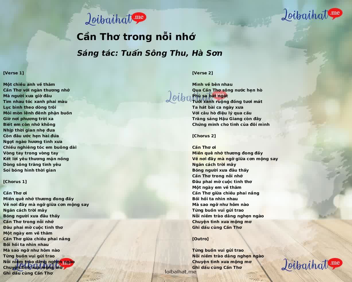 Cần Thơ trong nỗi nhớ