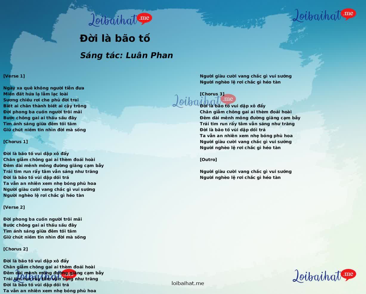 Đời là bão tố