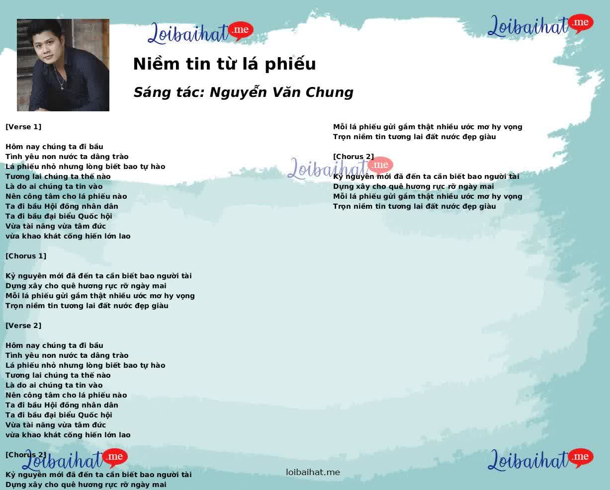 Niềm tin từ lá phiếu