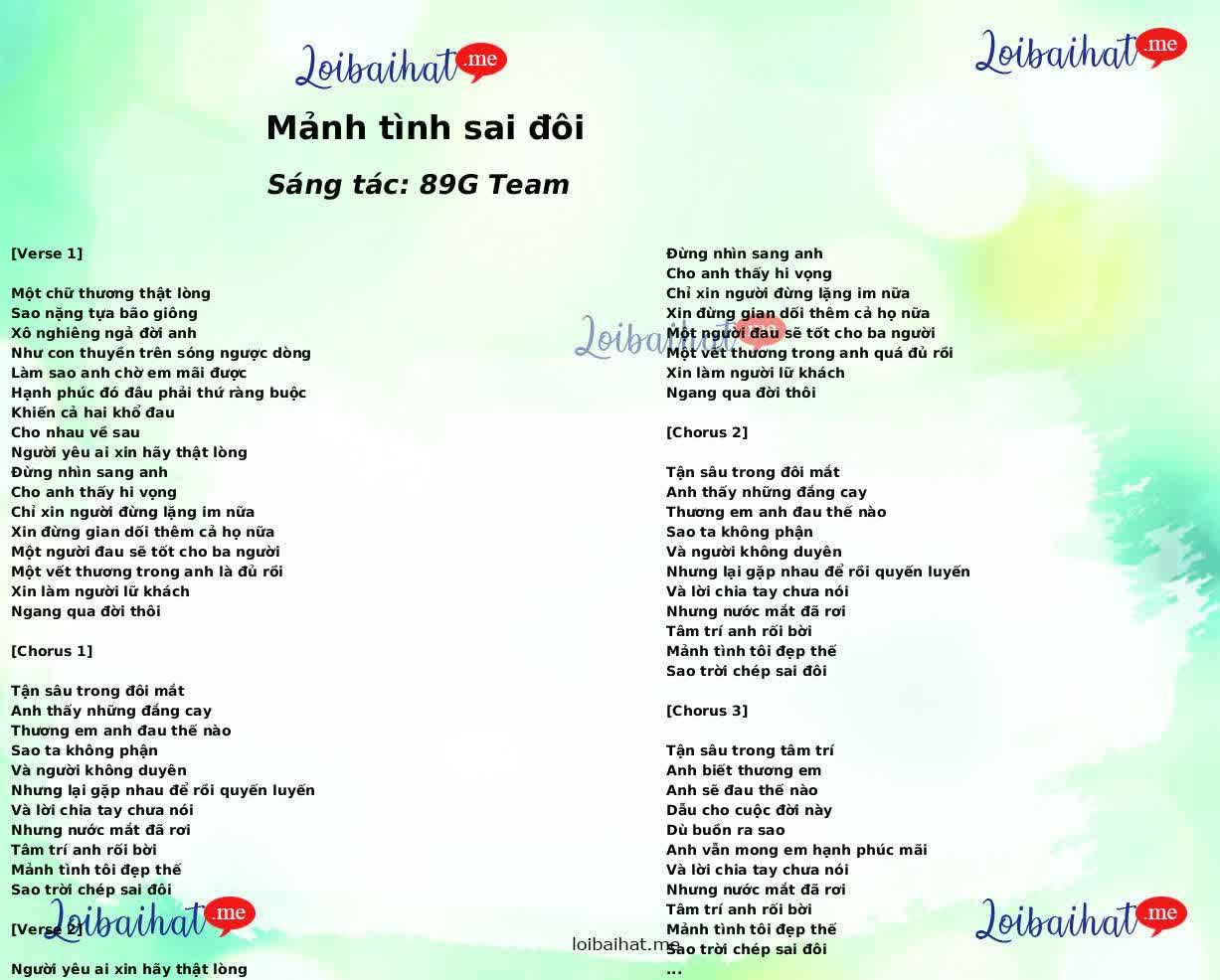 Mảnh tình sai đôi