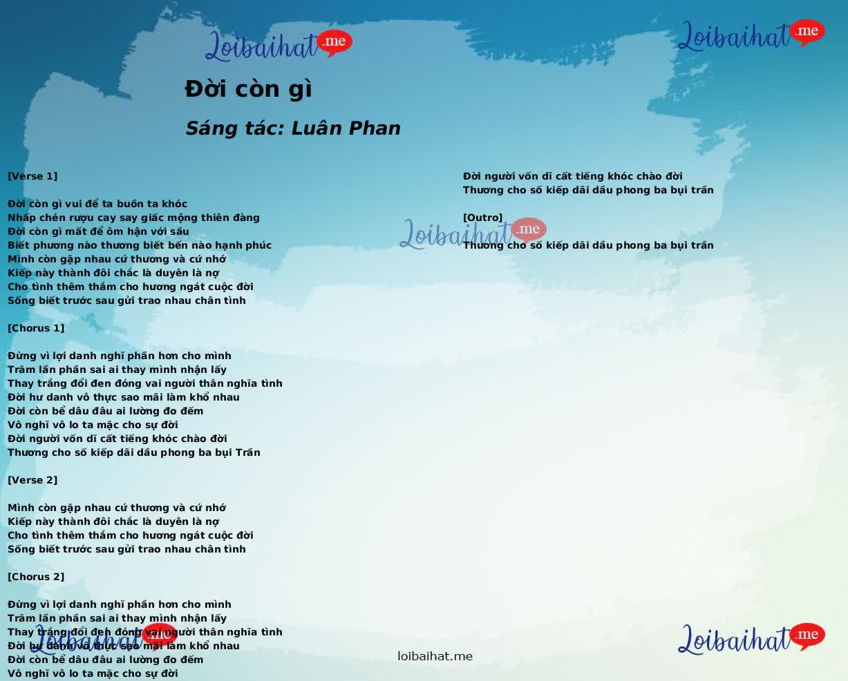 Đời còn gì