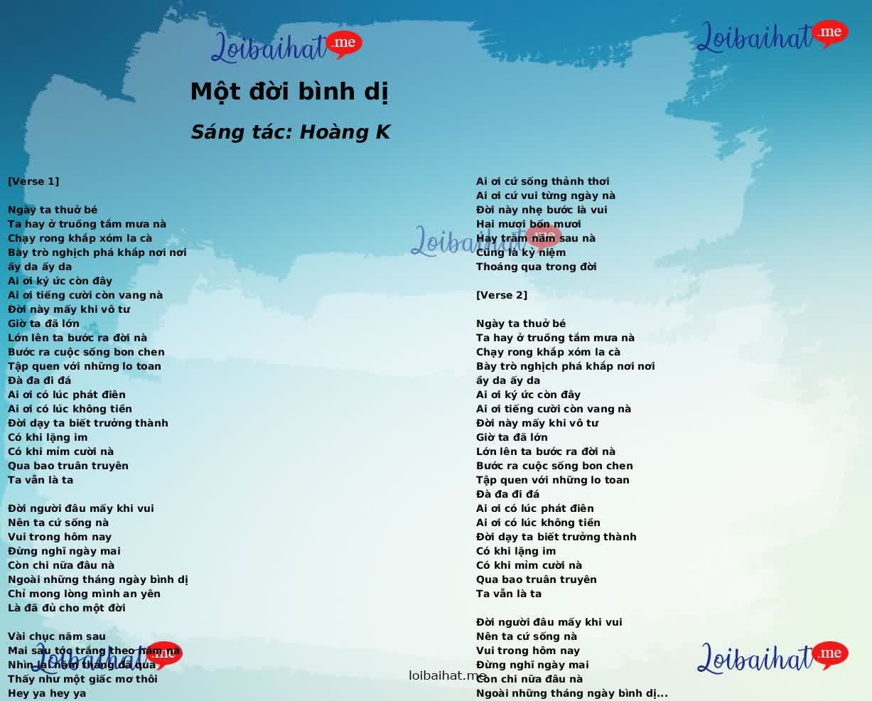 Một đời bình dị