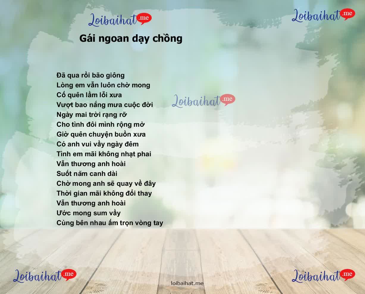 Gái ngoan dạy chồng