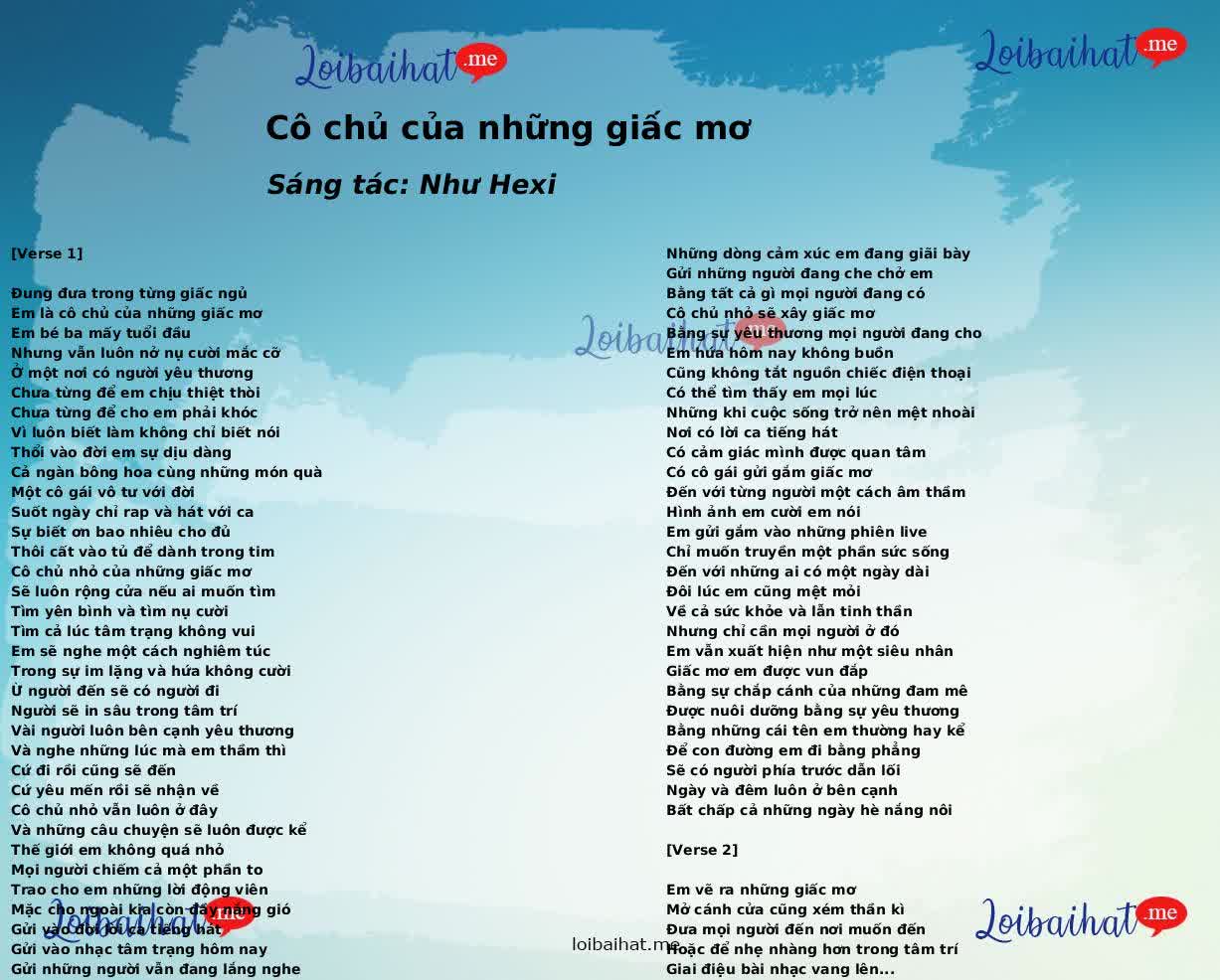 Cô chủ của những giấc mơ