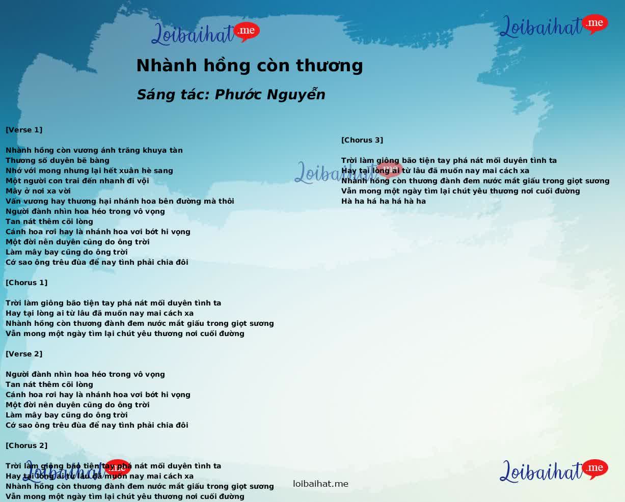 Nhành hồng còn thương