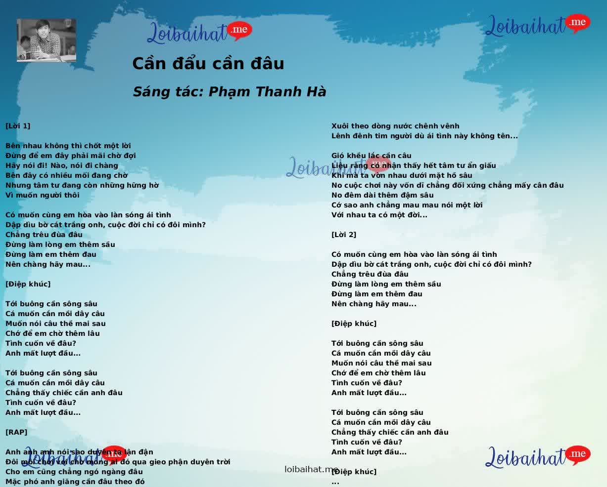 Cần đẩu cần đâu