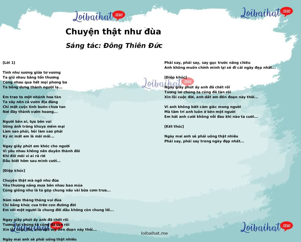 Chuyện thật như đùa