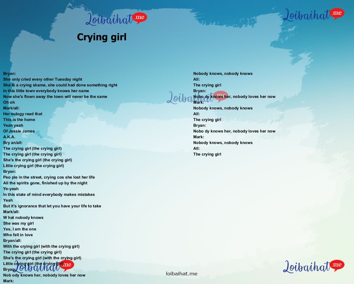 Crying girl