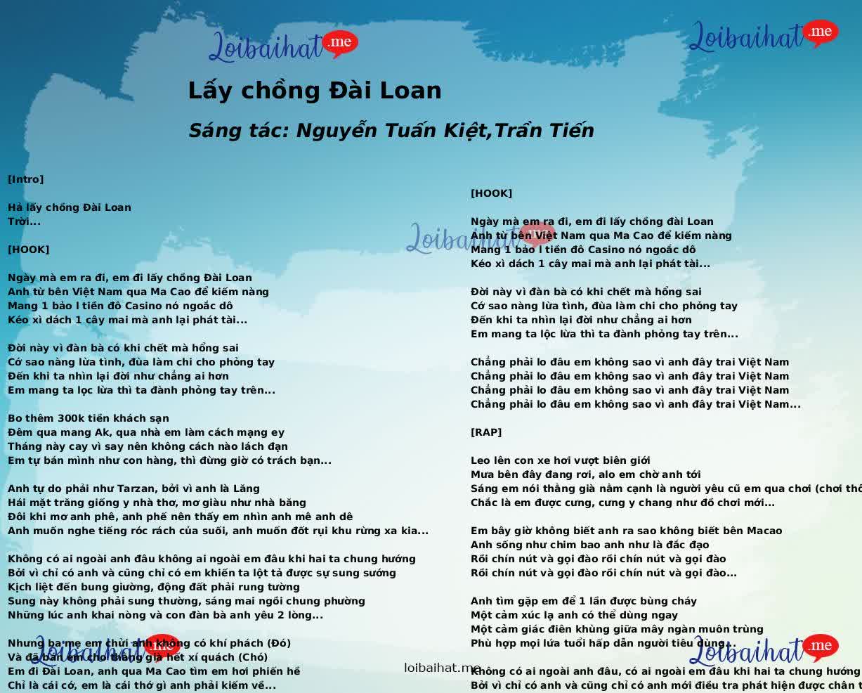 Lấy chồng Đài Loan