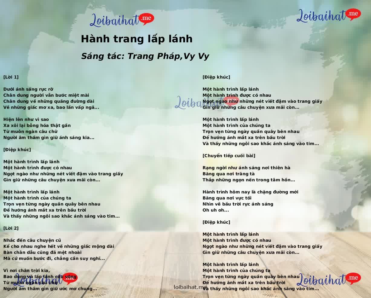 Hành trang lấp lánh