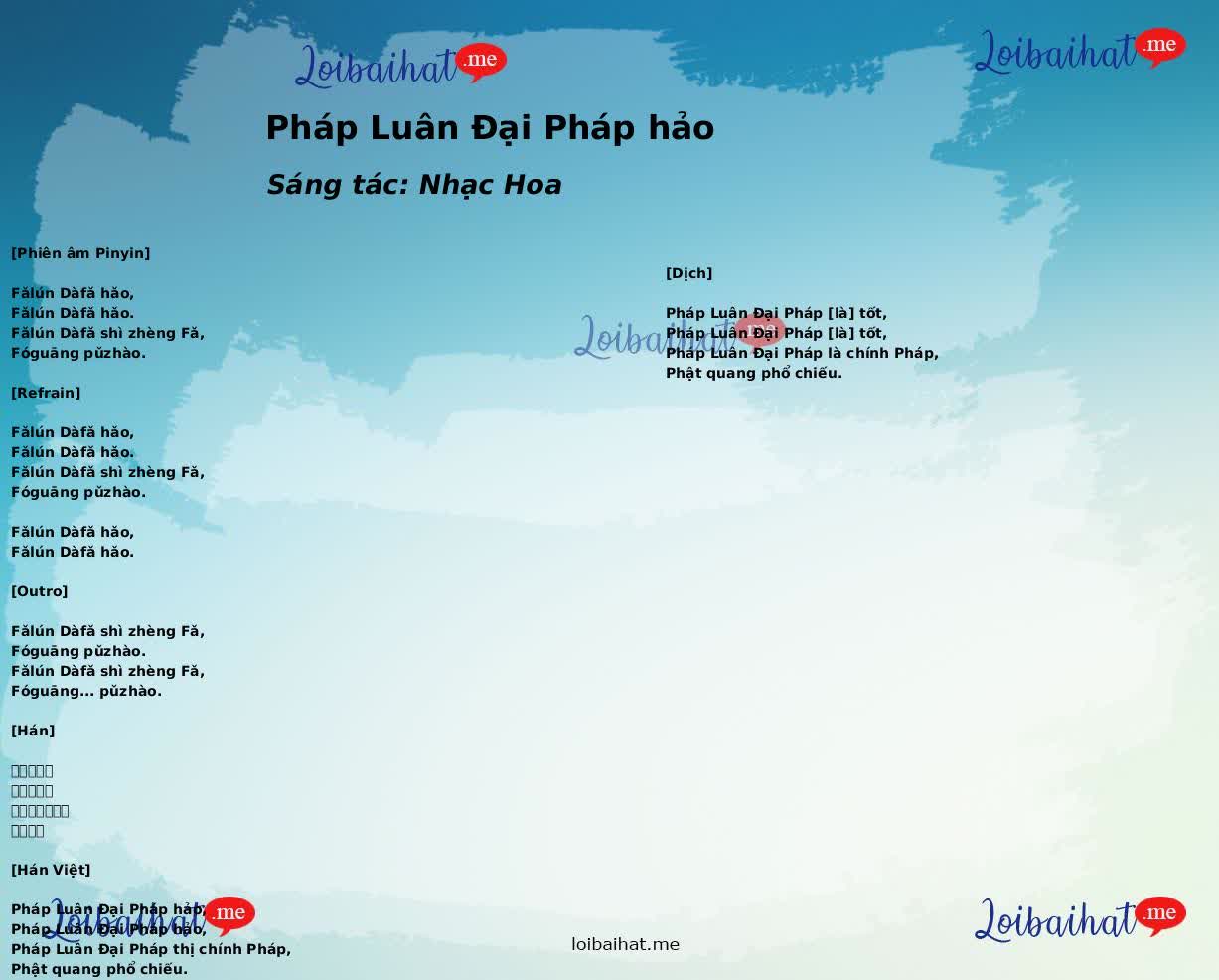 Pháp Luân Đại Pháp hảo