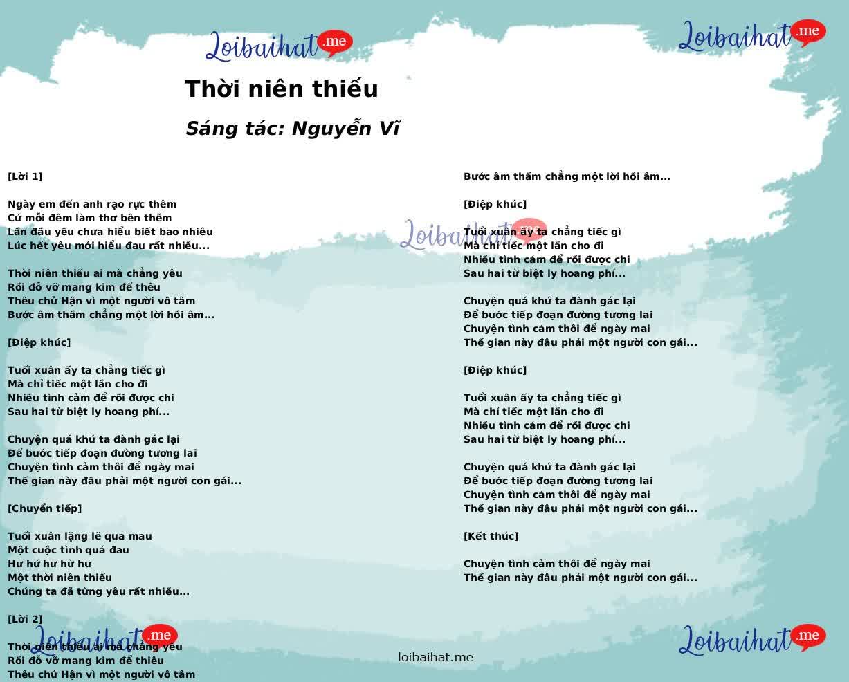 Thời niên thiếu