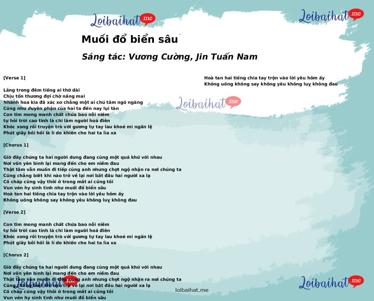 Muối đổ biển sâu