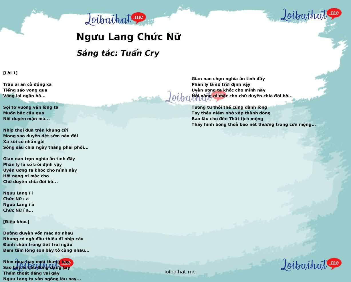 Ngưu Lang Chức Nữ