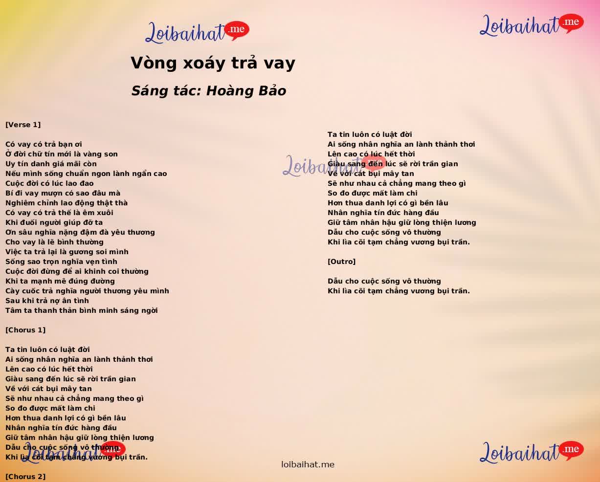 Vòng xoáy trả vay