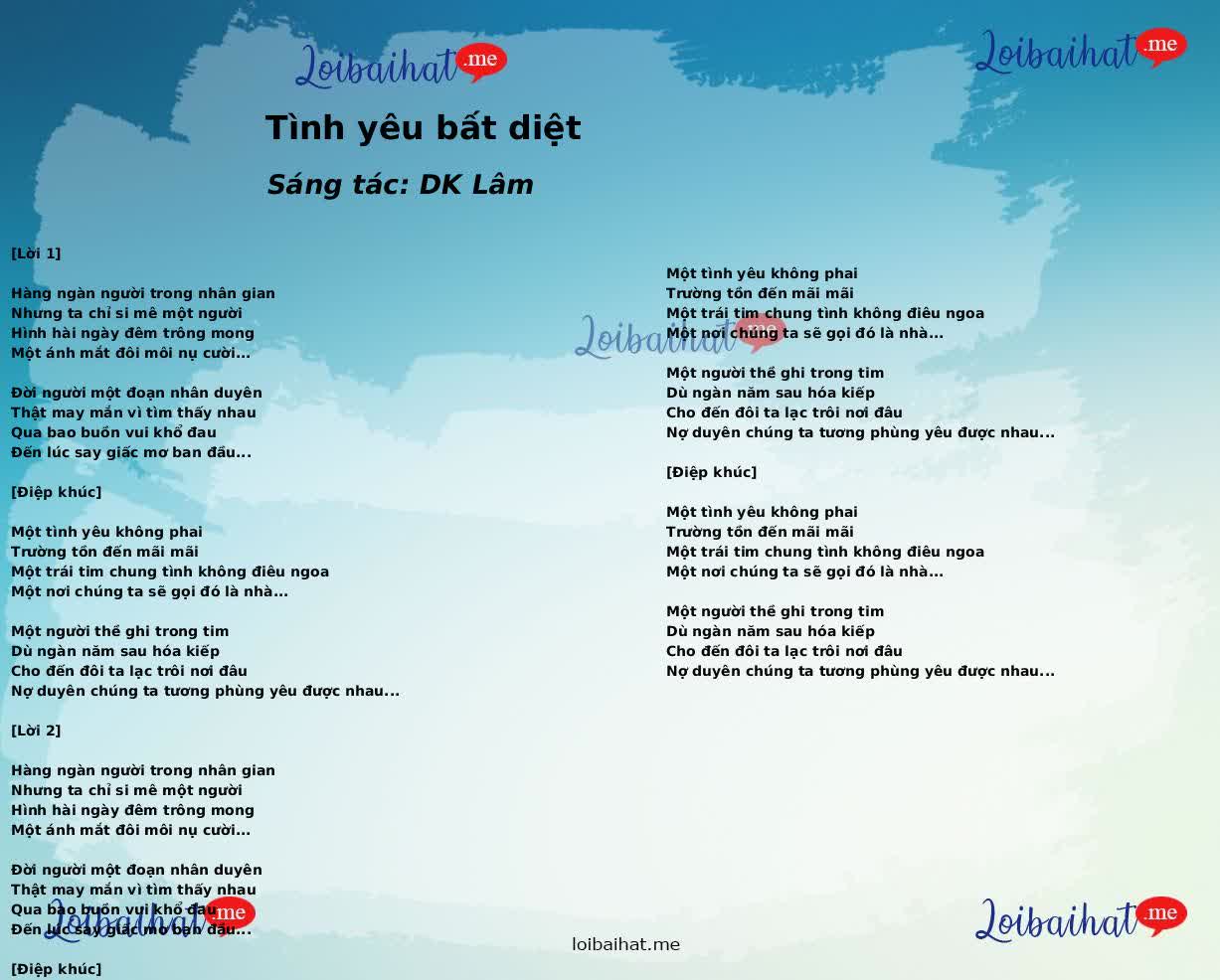 Tình yêu bất diệt