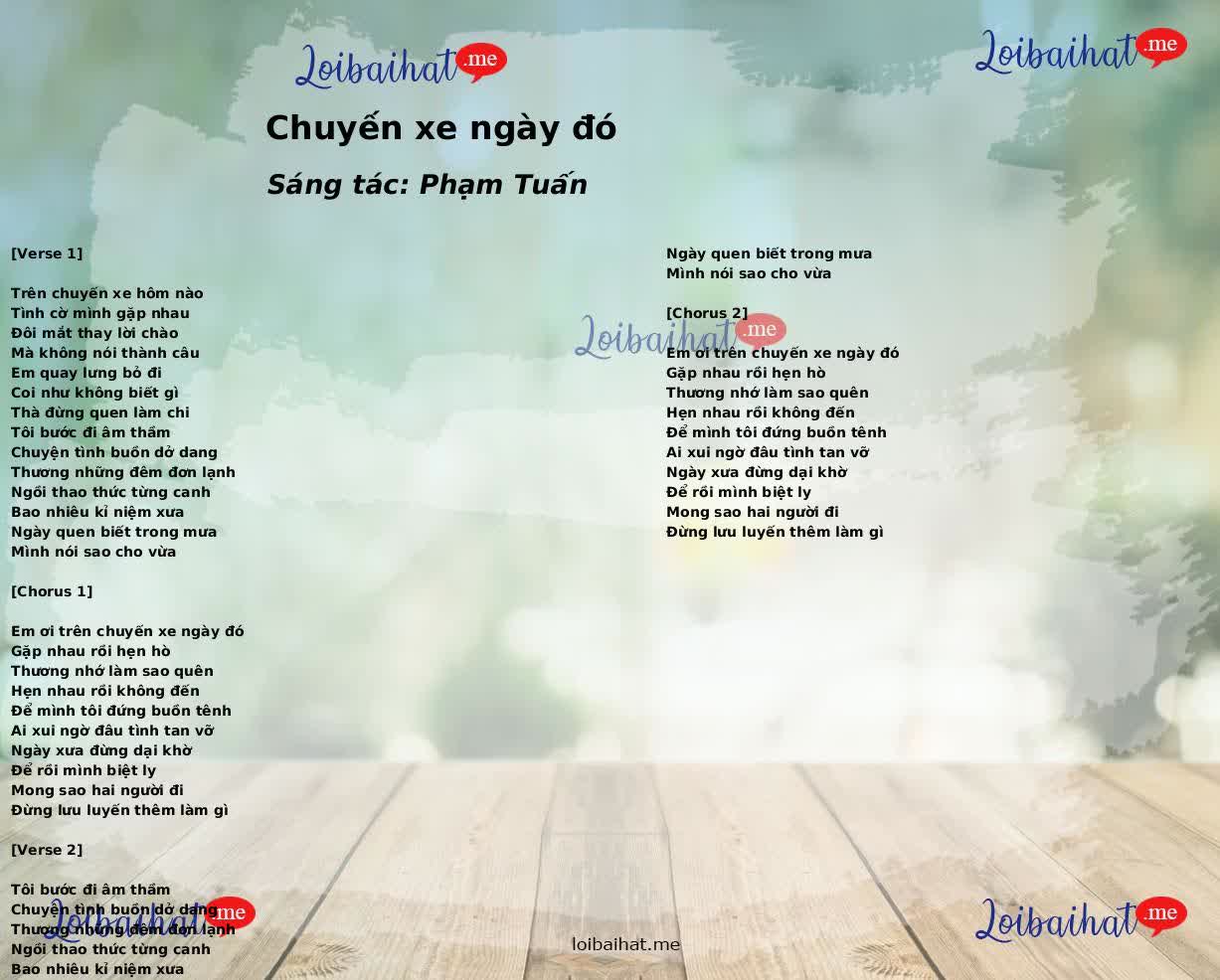 Chuyến xe ngày đó