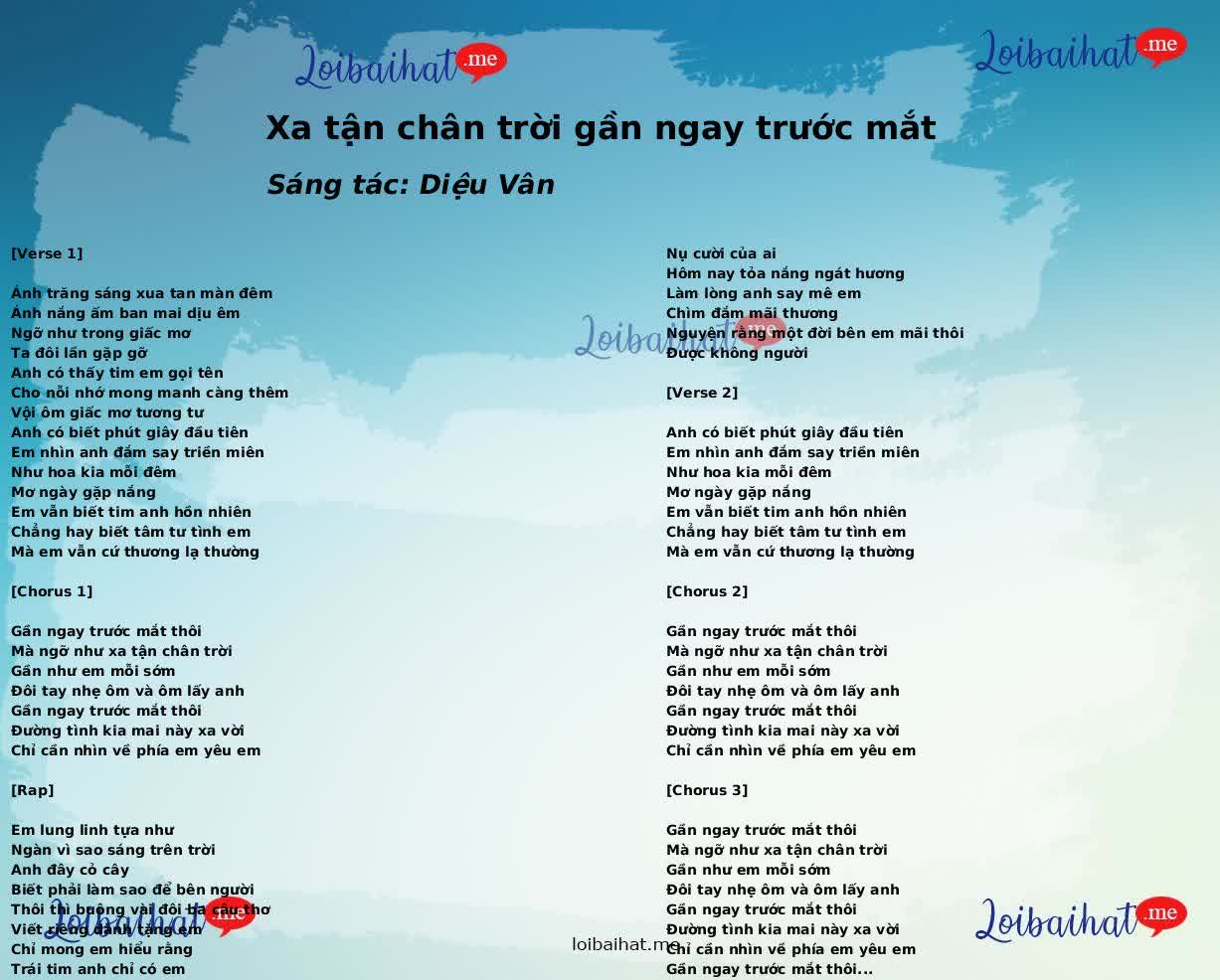 Xa tận chân trời gần ngay trước mắt