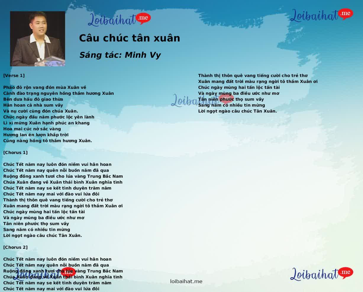 Câu chúc tân xuân