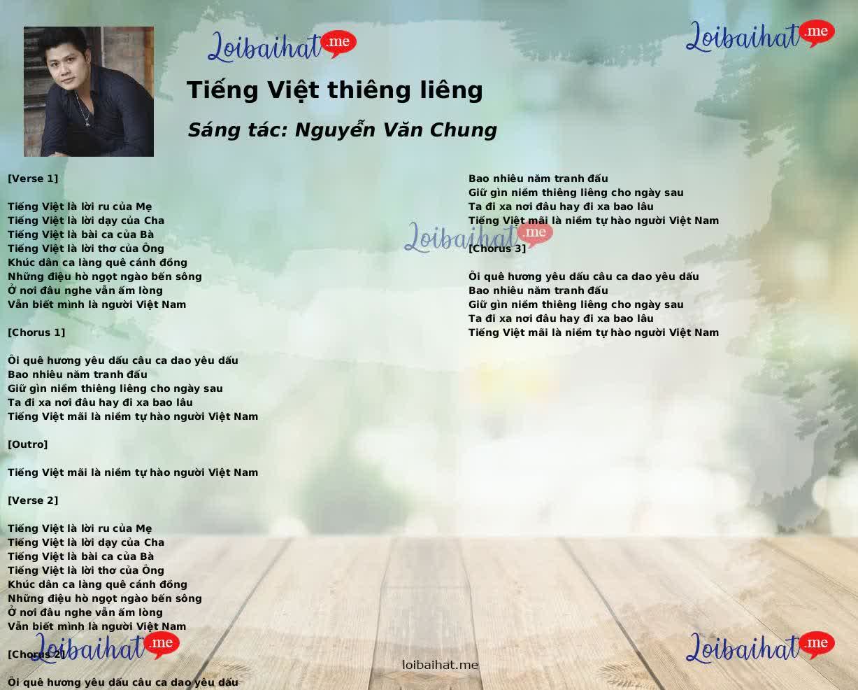 Tiếng Việt thiêng liêng