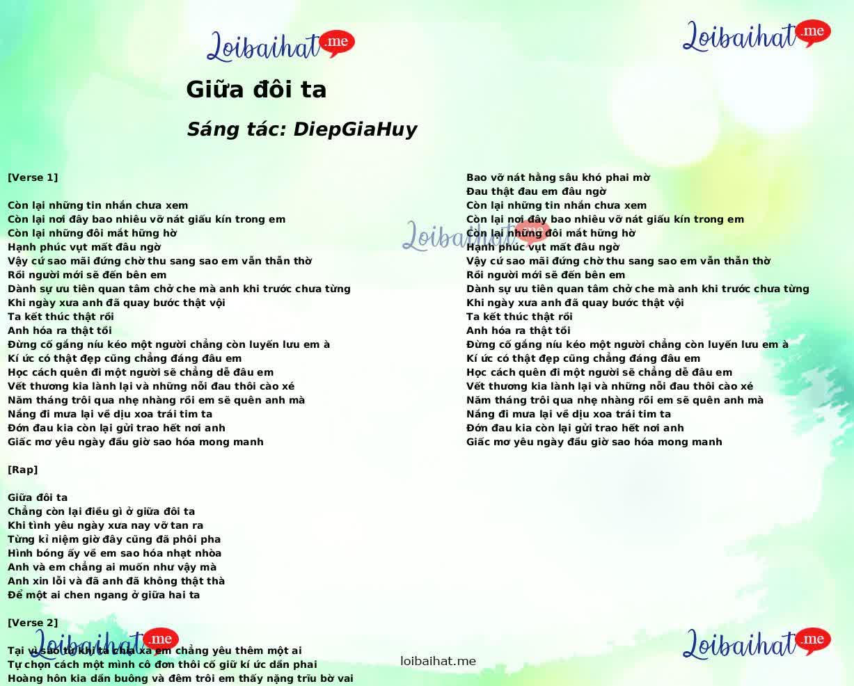 Giữa đôi ta