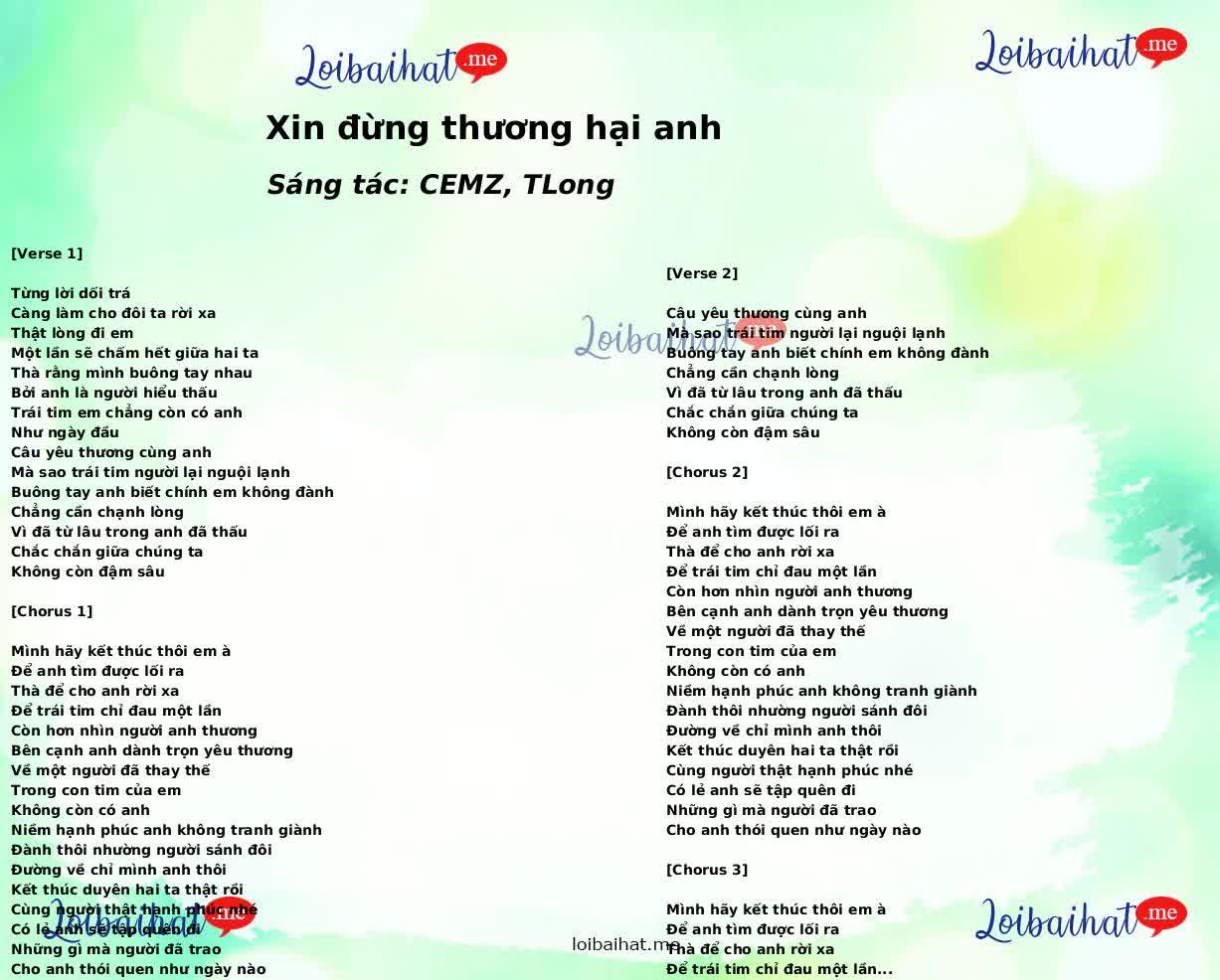 Xin đừng thương hại anh