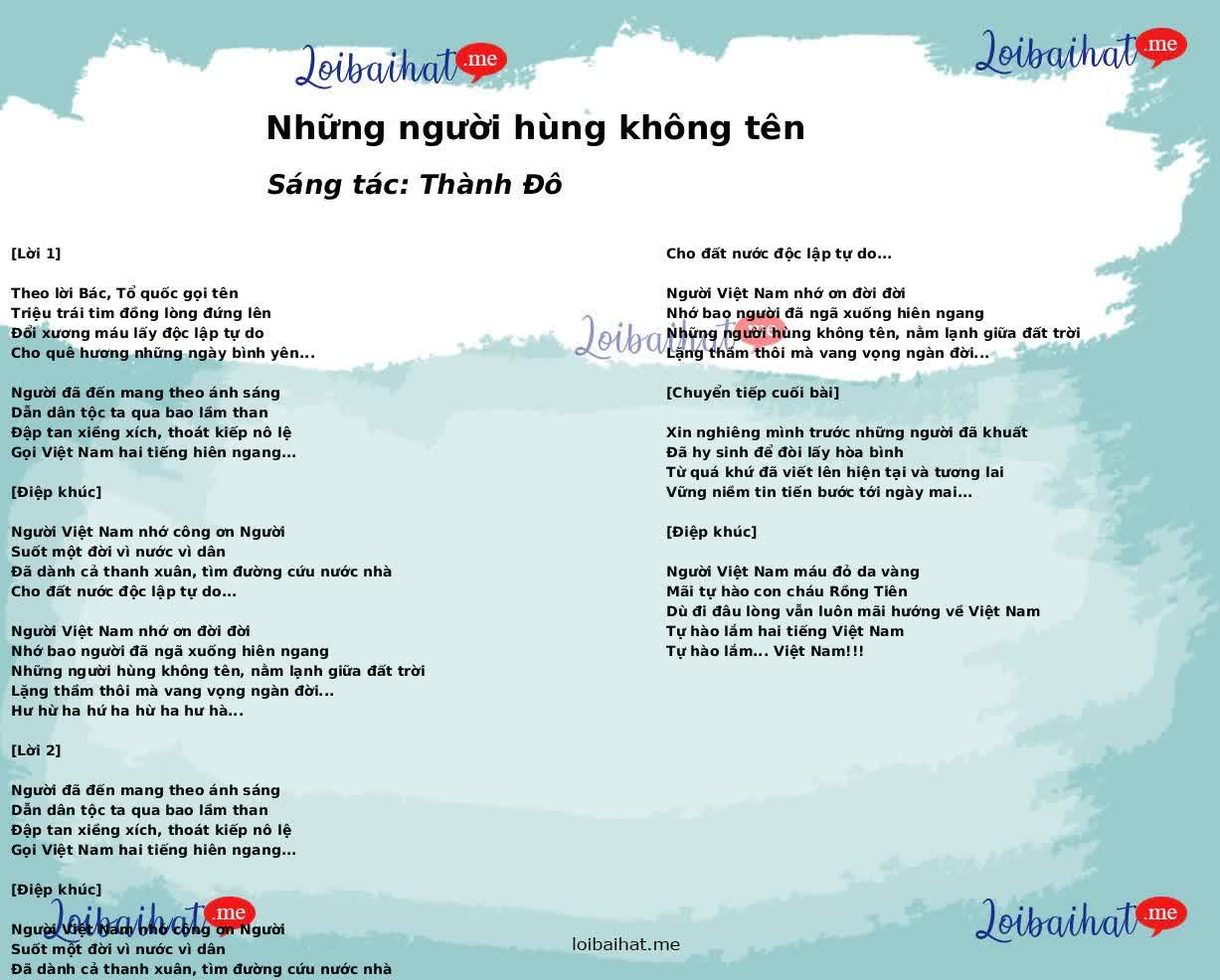 Những người hùng không tên
