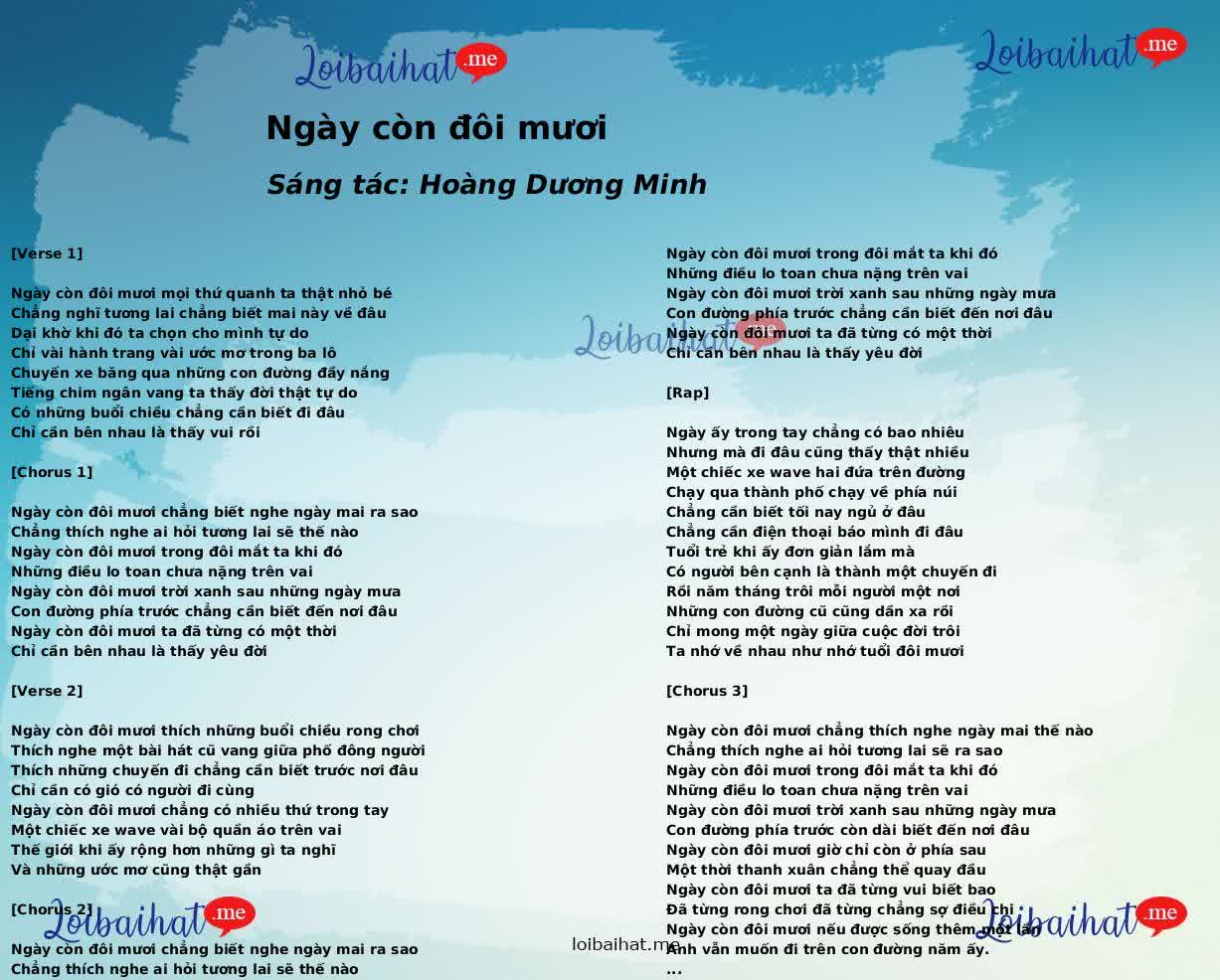Ngày còn đôi mươi