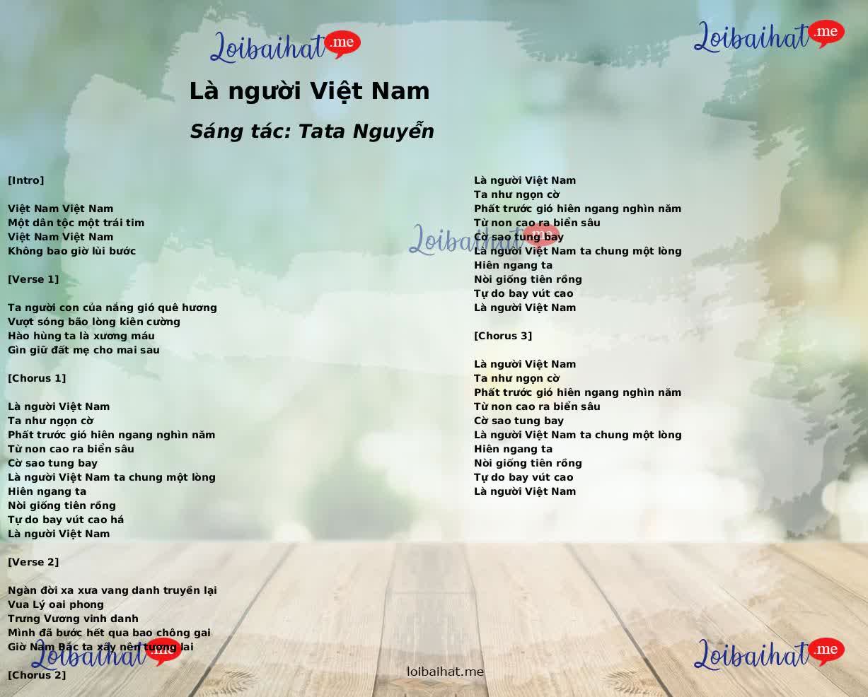 Là người Việt Nam