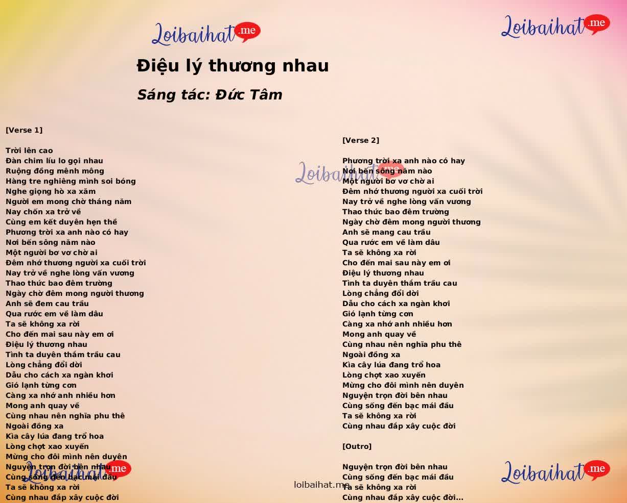 Điệu lý thương nhau