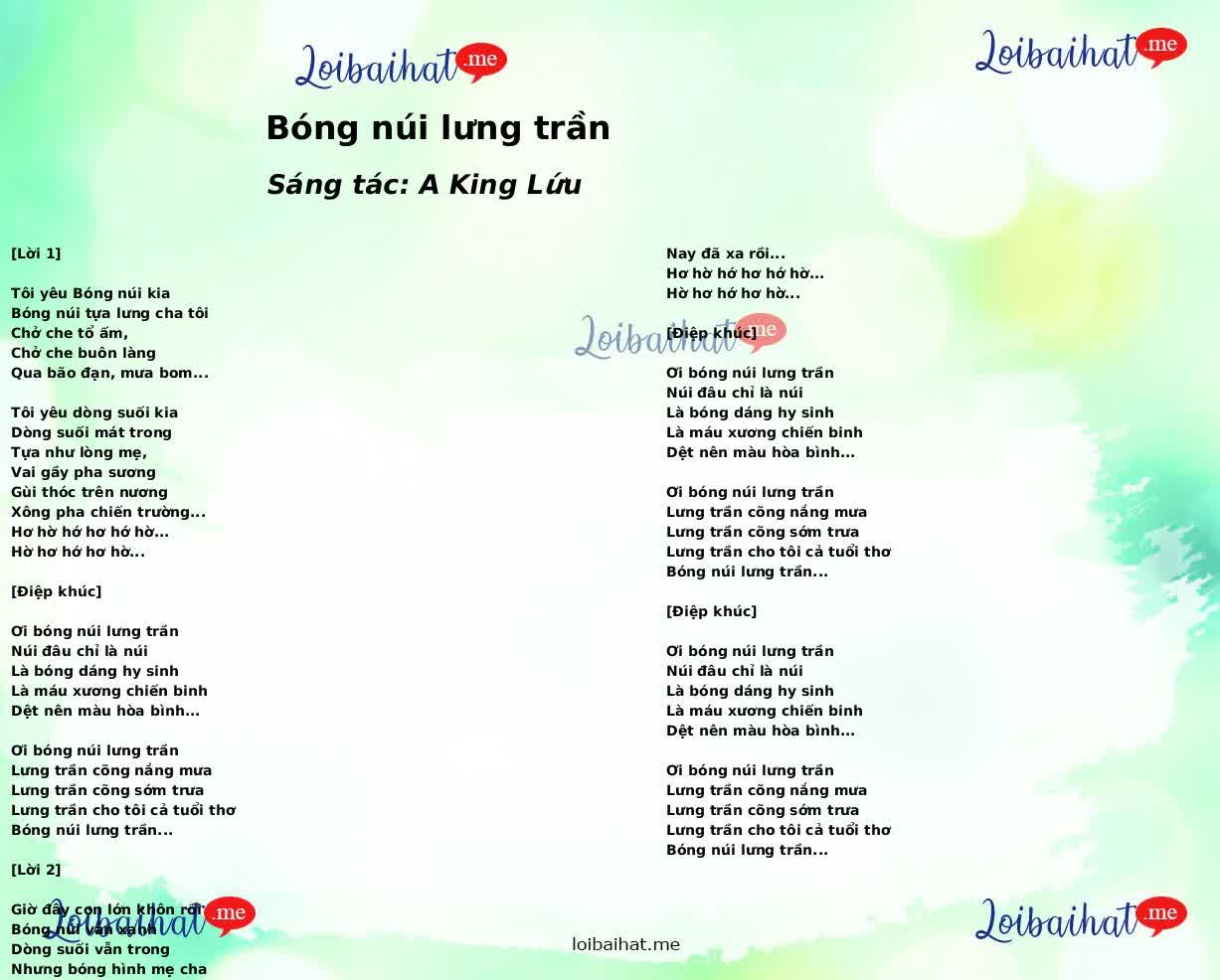 Bóng núi lưng trần