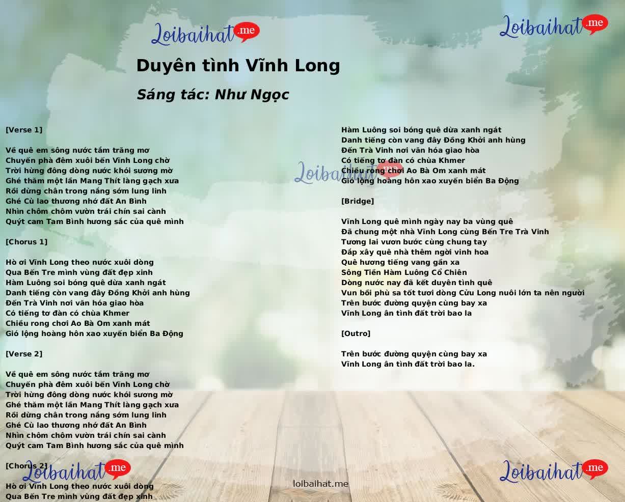Duyên tình Vĩnh Long