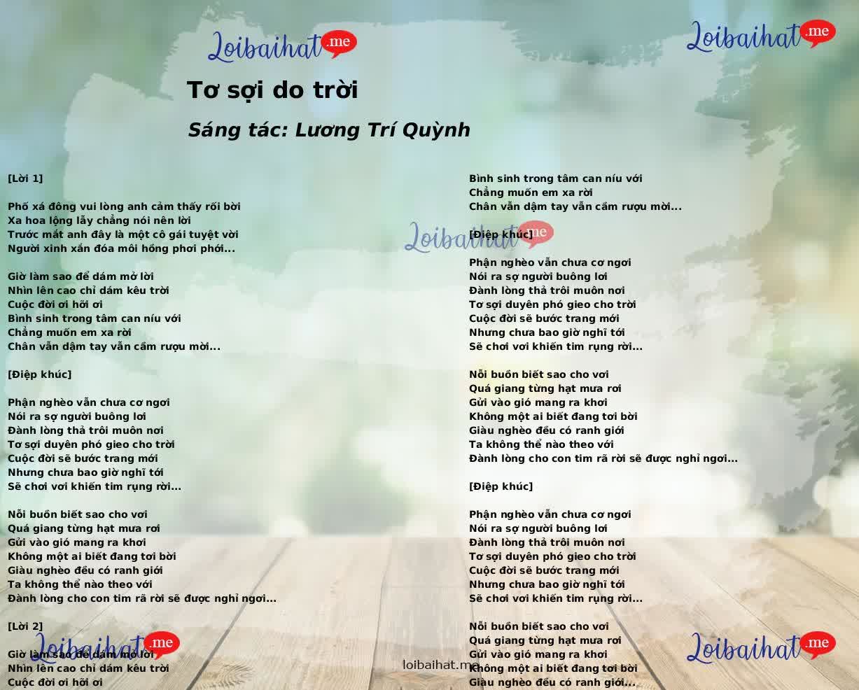 Tơ sợi do trời