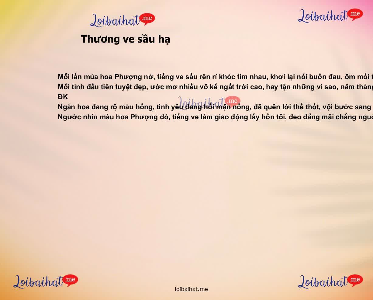 Thương ve sầu hạ