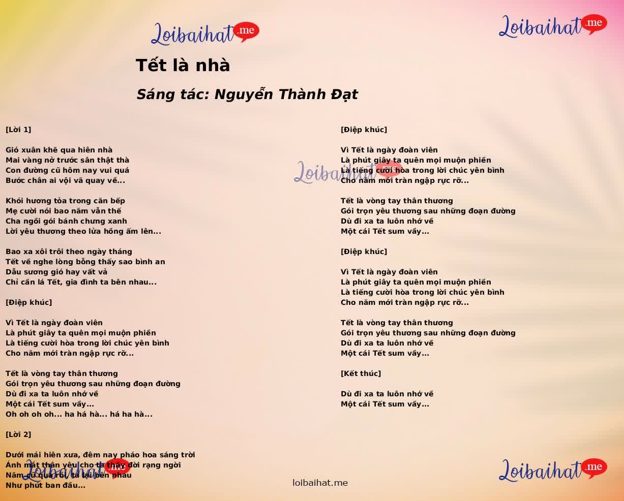 Tết là nhà
