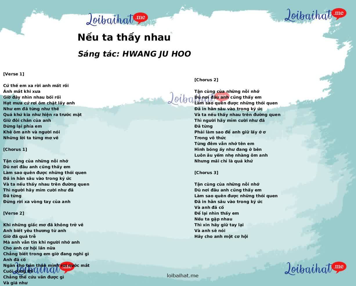 Nếu ta thấy nhau