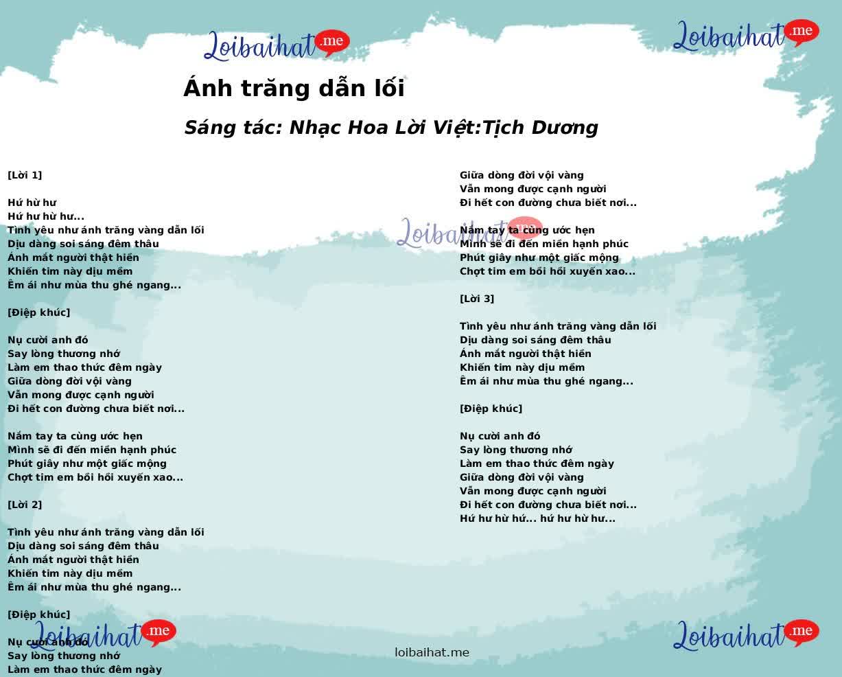 Ánh trăng dẫn lối
