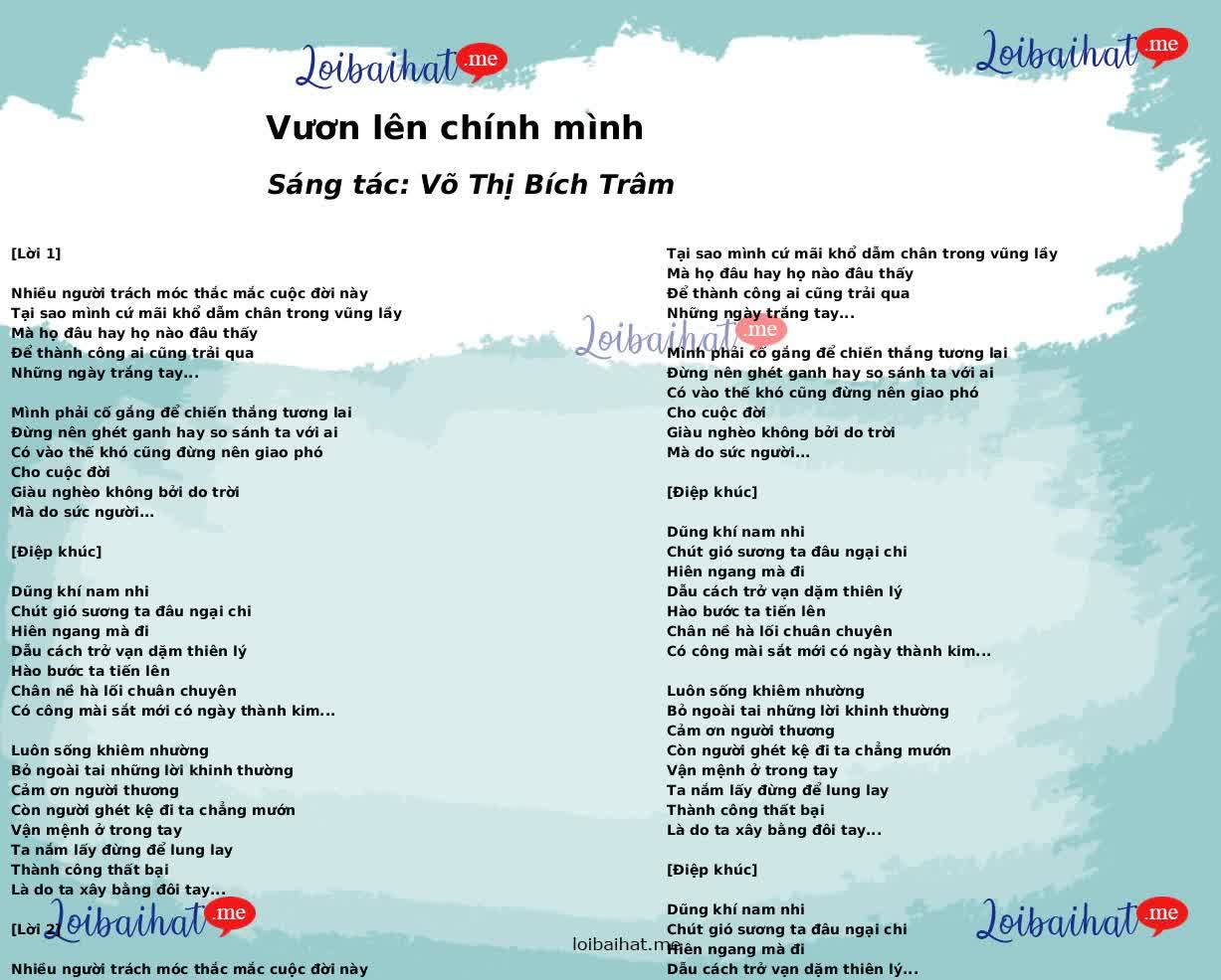 Vươn lên chính mình