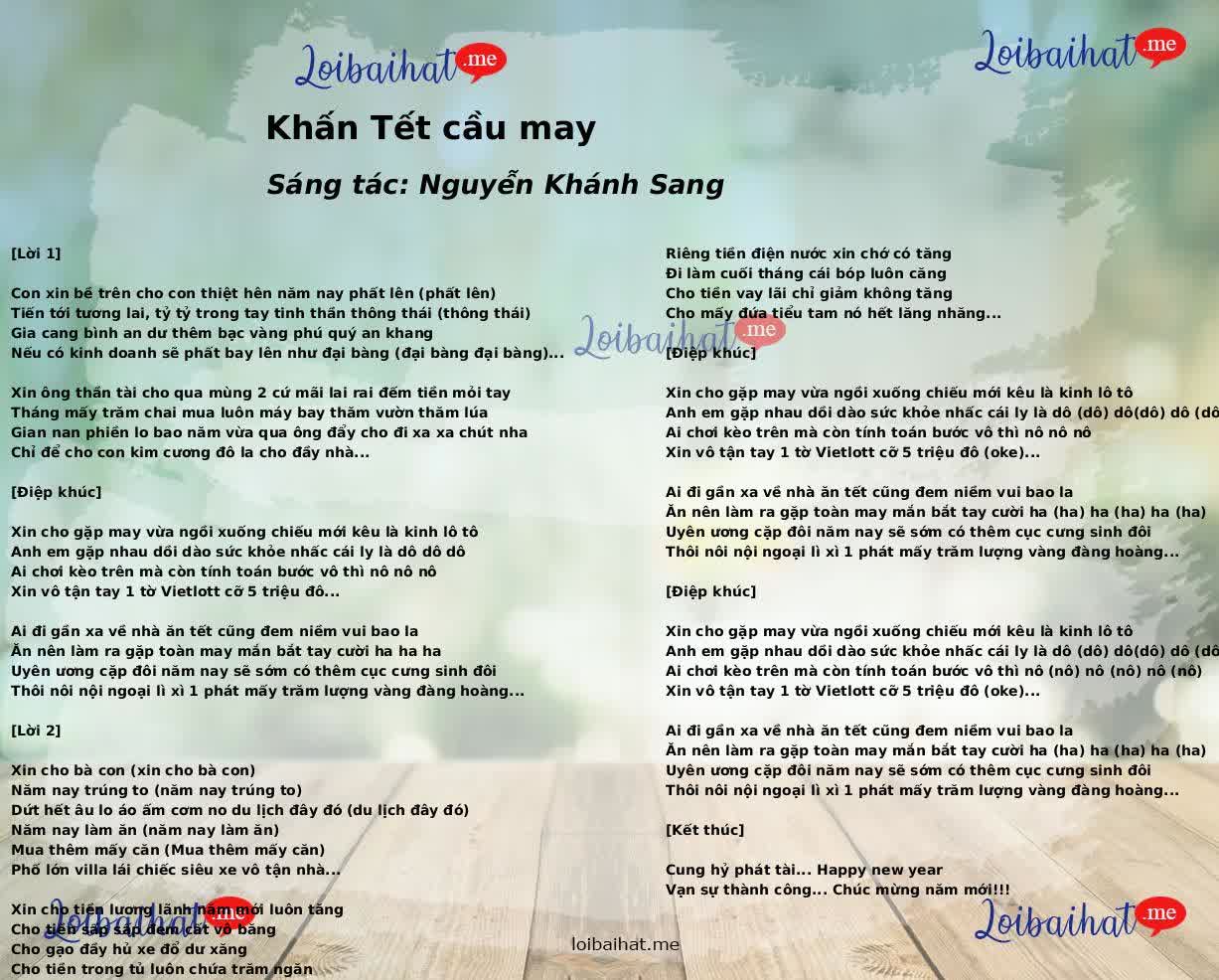 Khấn Tết cầu may