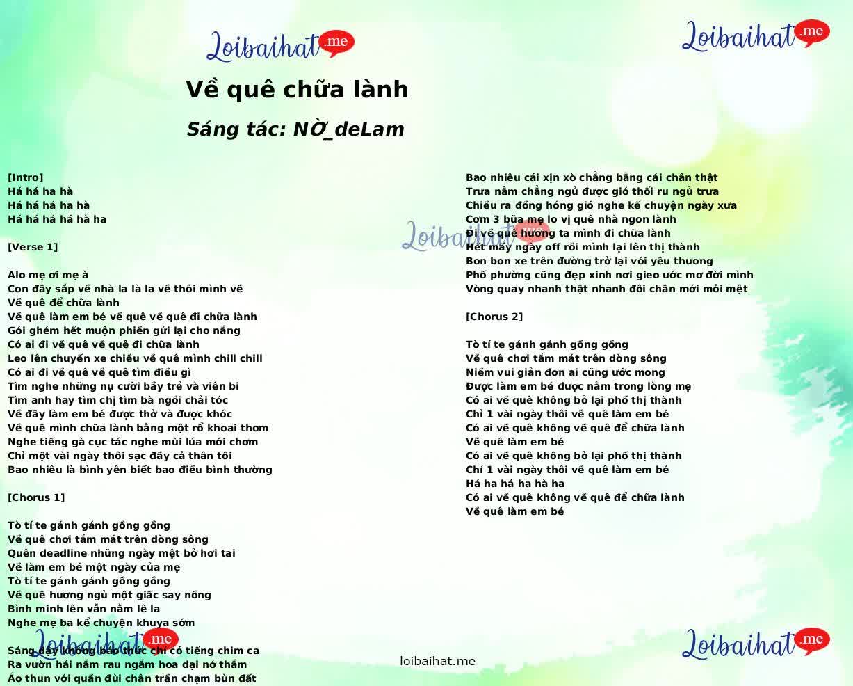 Về quê chữa lành