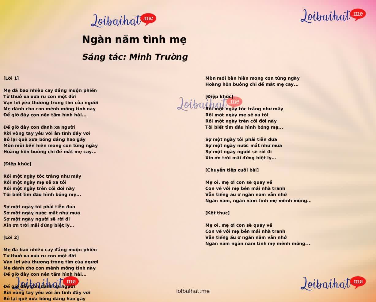 Ngàn năm tình mẹ