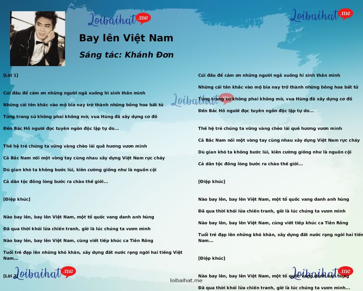 Bay lên Việt Nam