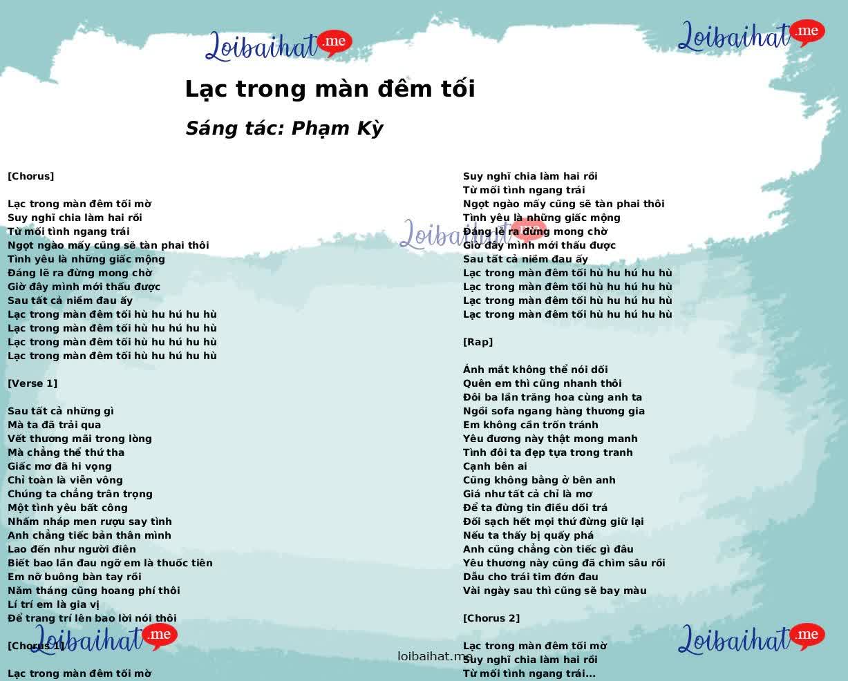 Lạc trong màn đêm tối