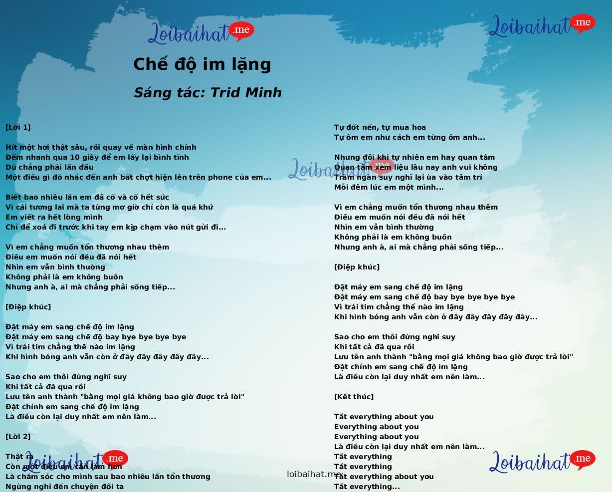 Chế độ im lặng