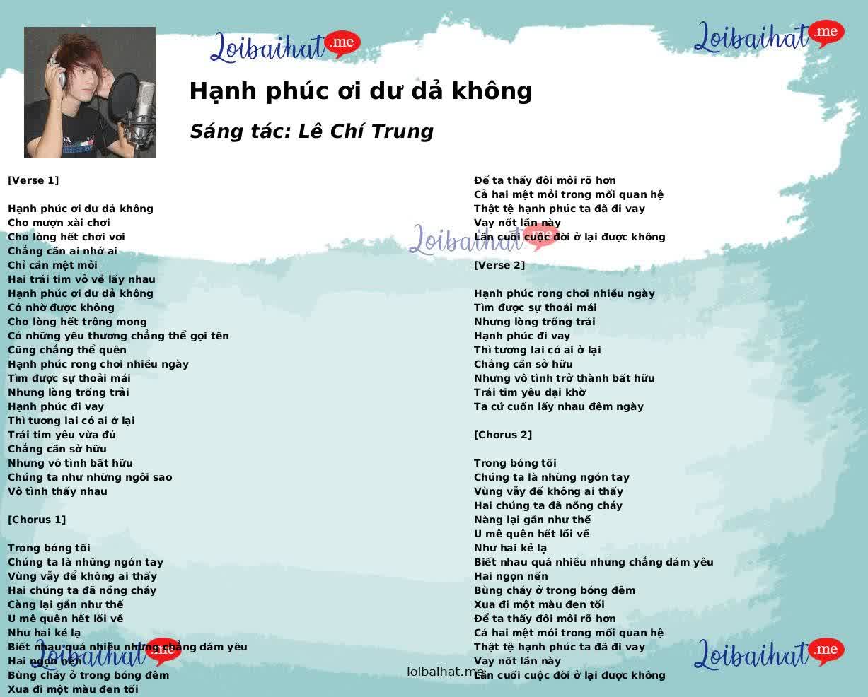 Hạnh phúc ơi dư dả không