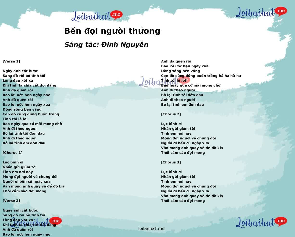 Bến đợi người thương