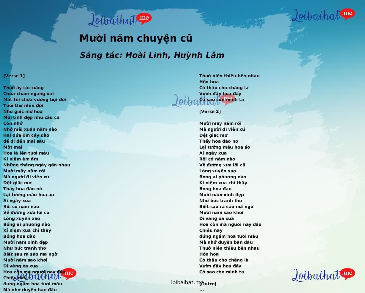 Mười năm chuyện cũ