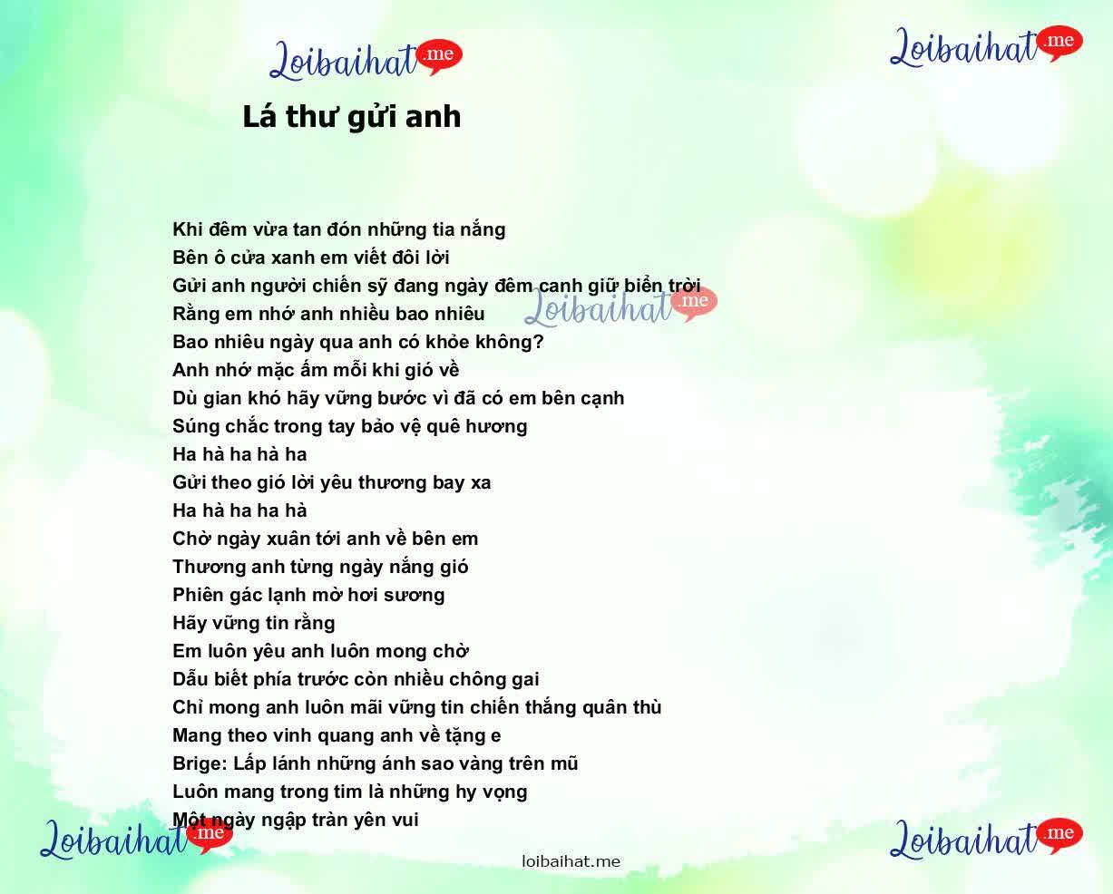 Lá thư gửi anh