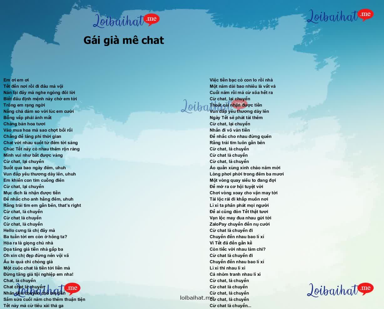 Gái già mê chat